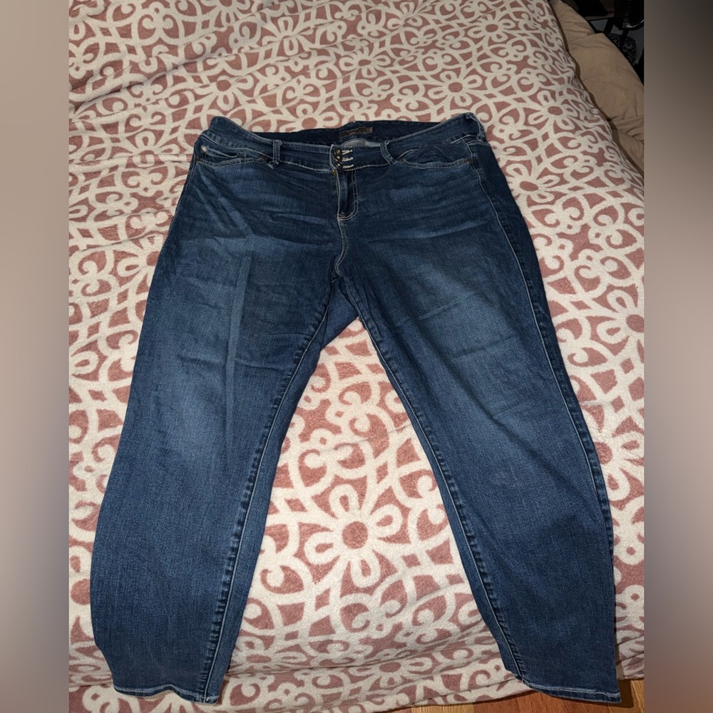 Torrid Dark Blue Skinny Jeans